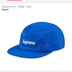 supreme splatter camp cap
